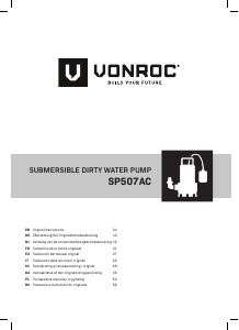 Mode d’emploi Vonroc SP507AC Pompe à eau