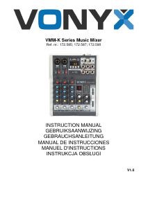 Bedienungsanleitung Vonyx VMM-K602 Mischpult