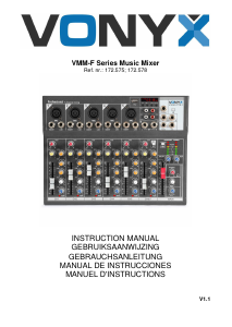 Mode d’emploi Vonyx VMM-F401 Table de mixage