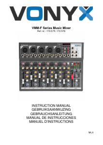 Handleiding Vonyx VMM-F701 Mengpaneel