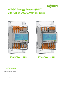Handleiding WAGO 879-3020 4PS Energiemeter