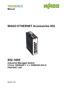 Handleiding WAGO 852-1605 Switch