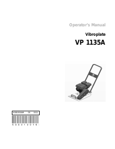 Handleiding Wacker Neuson VP 1135A Trilstamper