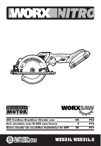 Handleiding Worx WX531L Cirkelzaag