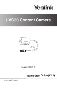 Handleiding Yealink UVC30 Webcam