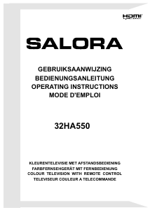 Mode d’emploi Salora 32HA550 Téléviseur LED