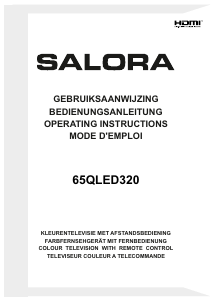Mode d’emploi Salora 65QLED320 Téléviseur LED