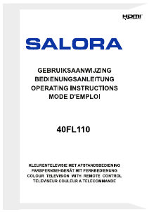 Mode d’emploi Salora 40FL110 Téléviseur LED