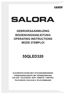 Manual Salora 55QLED320 LED Television