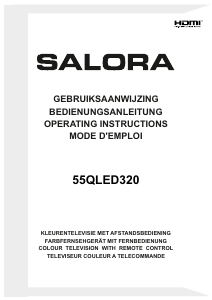 Bedienungsanleitung Salora 55QLED320 LED fernseher