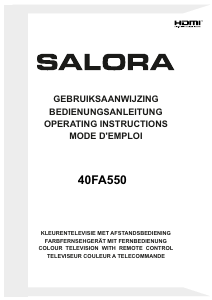 Manual Salora 40FA550 LED Television