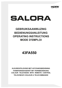Mode d’emploi Salora 43FA550 Téléviseur LED