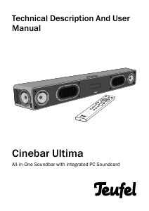 Manual Teufel Cinebar Ultima Home Theater System