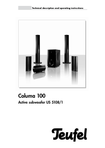 Handleiding Teufel Columa 100 Home cinema set