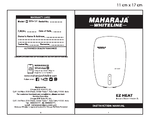 Handleiding Maharaja Whiteline WH-191 EZ Heat Boiler