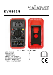 Manual Velleman DVM892N Multimeter
