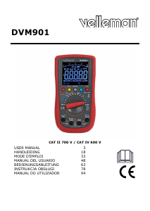 Manual Velleman DVM901 Multímetro