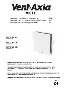 Manual Vent-Axia Mute 100 BN Fan