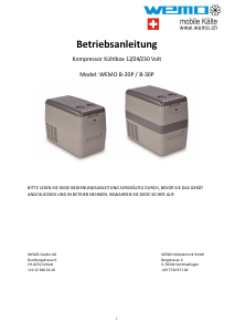 Bedienungsanleitung Wemo B-30P Kühlbox