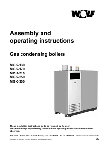 Manual Wolf MGK-210 Gas Boiler