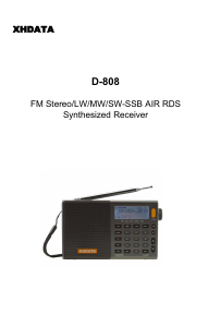 Handleiding XHDATA D-808 Radio