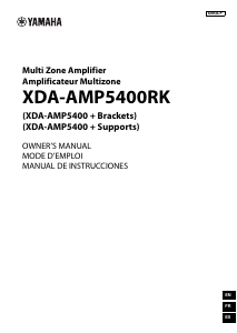 Manual de uso Yamaha XDA-AMP5400RK Amplificador