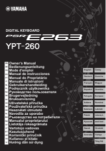 Manual Yamaha PSR-E263 Digital Keyboard