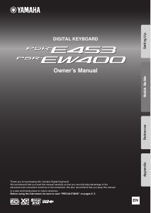 Manual Yamaha PSR-EW400 Digital Keyboard