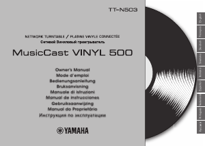 Manual de uso Yamaha TT-N503 MusicCast Vinyl 500 Giradiscos