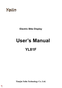 Manual Yolin YL81F Cycling Computer