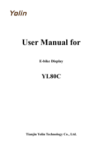 Manual Yolin YL80C Cycling Computer