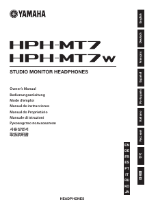 Manual Yamaha HPH-MT7 Headphone