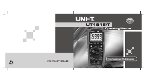 Manual UNI-T UT191T Multimeter
