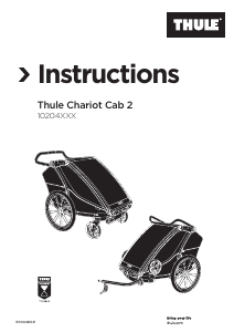 Käyttöohje Thule Chariot Cab 2 Polkupyörän perävaunu