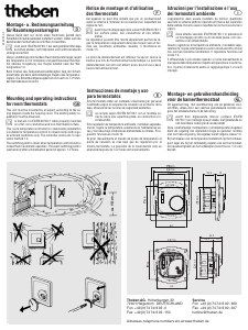 Manual Theben RAMSES 749 Thermostat