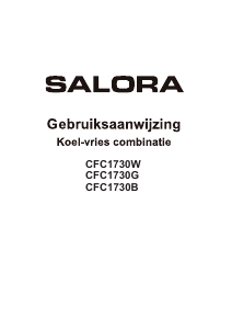 Manual Salora CFC1730B Fridge-Freezer