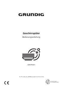 Bedienungsanleitung Grundig GNVP4541 Geschirrspüler