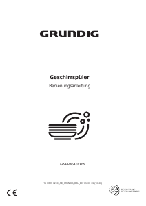 Bedienungsanleitung Grundig GNFP4540XBW Geschirrspüler