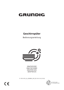 Bedienungsanleitung Grundig GNUP4512XC Geschirrspüler