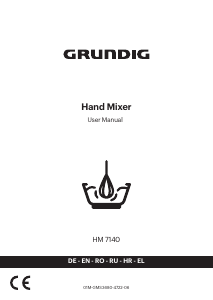 Manual Grundig HM 7140 Hand Mixer