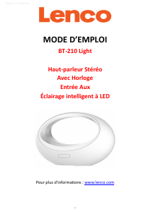 Mode d’emploi Lenco BT-210 Haut-parleur