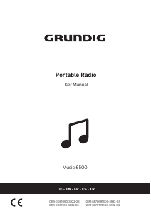 Kullanım kılavuzu Grundig Music 6500 Telsiz