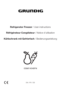Bedienungsanleitung Grundig GSMI14340FN Kühlschrank
