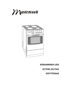 Käyttöohje Mastercook KC-7240 Liesi