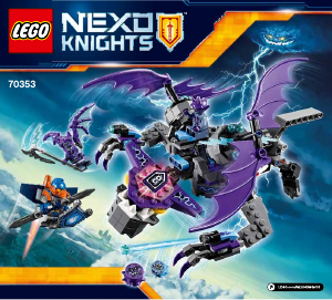 Mode d’emploi Lego set 70353 Nexo Knights L'Héli-gargouille