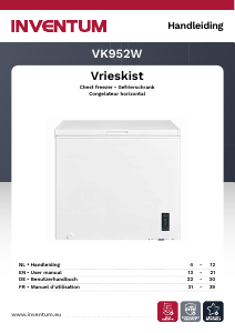 Manual Inventum VK952W Freezer