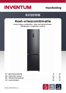 Handleiding Inventum KV2010B Koel-vries combinatie