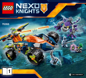 Руководство ЛЕГО set 70355 Nexo Knights Вездеход Аарона 4x4