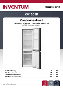Mode d’emploi Inventum KV1501B Réfrigérateur combiné