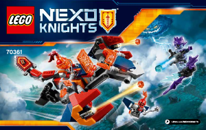 Bruksanvisning Lego set 70361 Nexo Knights Macys botsläppardrake